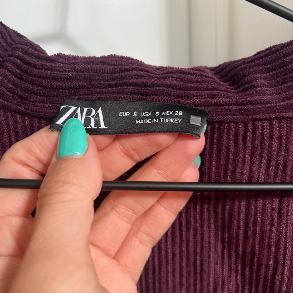 Zara Purple Oversized button up - Picture 7 of 11
